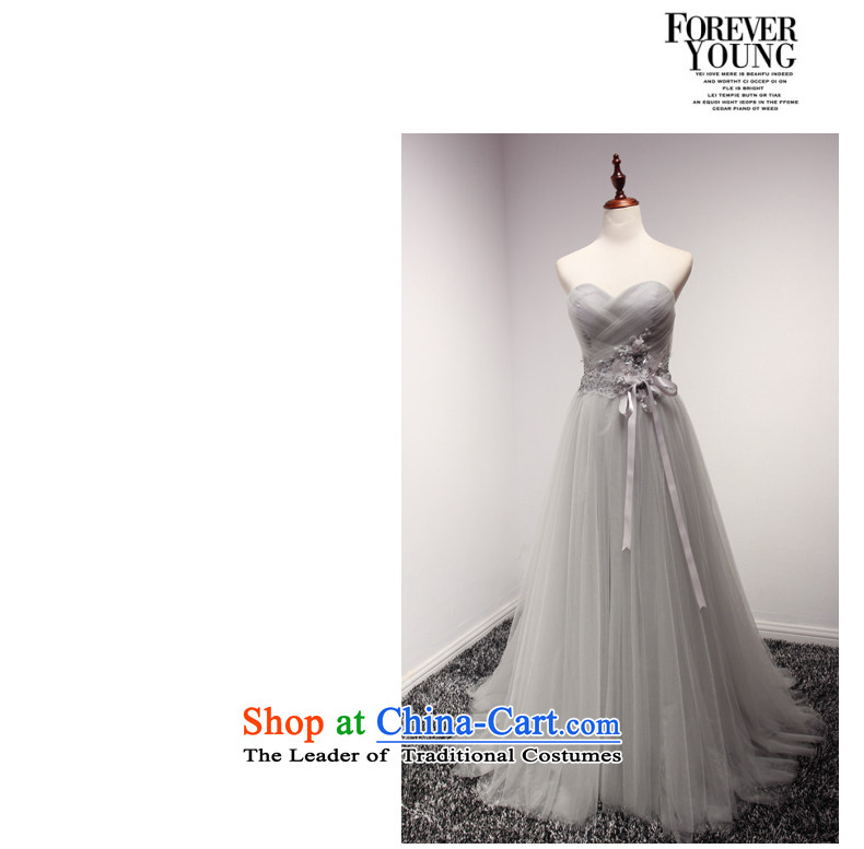 Time Syrian wedding dresses bride bows services new autumn 2015 Ms. Mary Magdalene Chest Smoke Gray banquet evening dress long will Smoke Gray XL Photo, prices, brand platters! The elections are supplied in the national character of distribution, so action, buy now enjoy more preferential! As soon as possible.