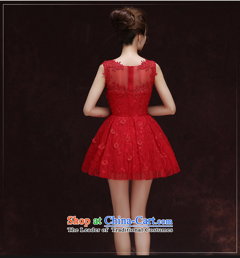 Rain-sang Yi marriages 2015 new short, Wedding Dress red sleeveless sexy and meat dresses bridesmaid small dress LF196 RED XL Photo, prices, brand platters! The elections are supplied in the national character of distribution, so action, buy now enjoy more preferential! As soon as possible.