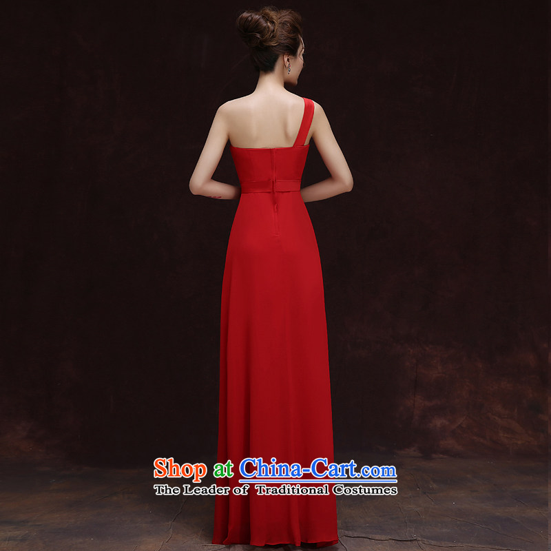 Rain-sang yi 2015 new sweet bride wedding dresses moderators click shoulder length, elegant red marriage toasting champagne video thin LF179 services large red XL, rain is yi , , , shopping on the Internet