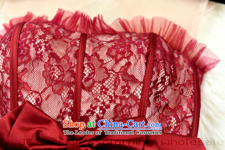 Mano-hwan's 2015 new Korean brides bridesmaid dinner dress skirt lace Foutune of laminate evening dresses dresses 7802 wine red XL Photo, prices, brand platters! The elections are supplied in the national character of distribution, so action, buy now enjoy more preferential! As soon as possible.