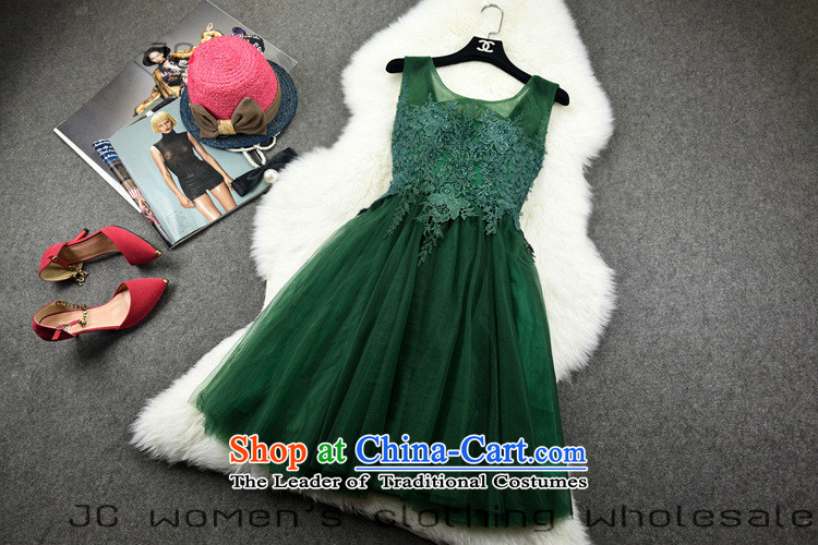 Mano-hwan's 2015 new aristocratic temperament bride bridesmaid, declares manually staple bead bon bon dress skirt already 10,582 dark green XL Photo, prices, brand platters! The elections are supplied in the national character of distribution, so action, buy now enjoy more preferential! As soon as possible.