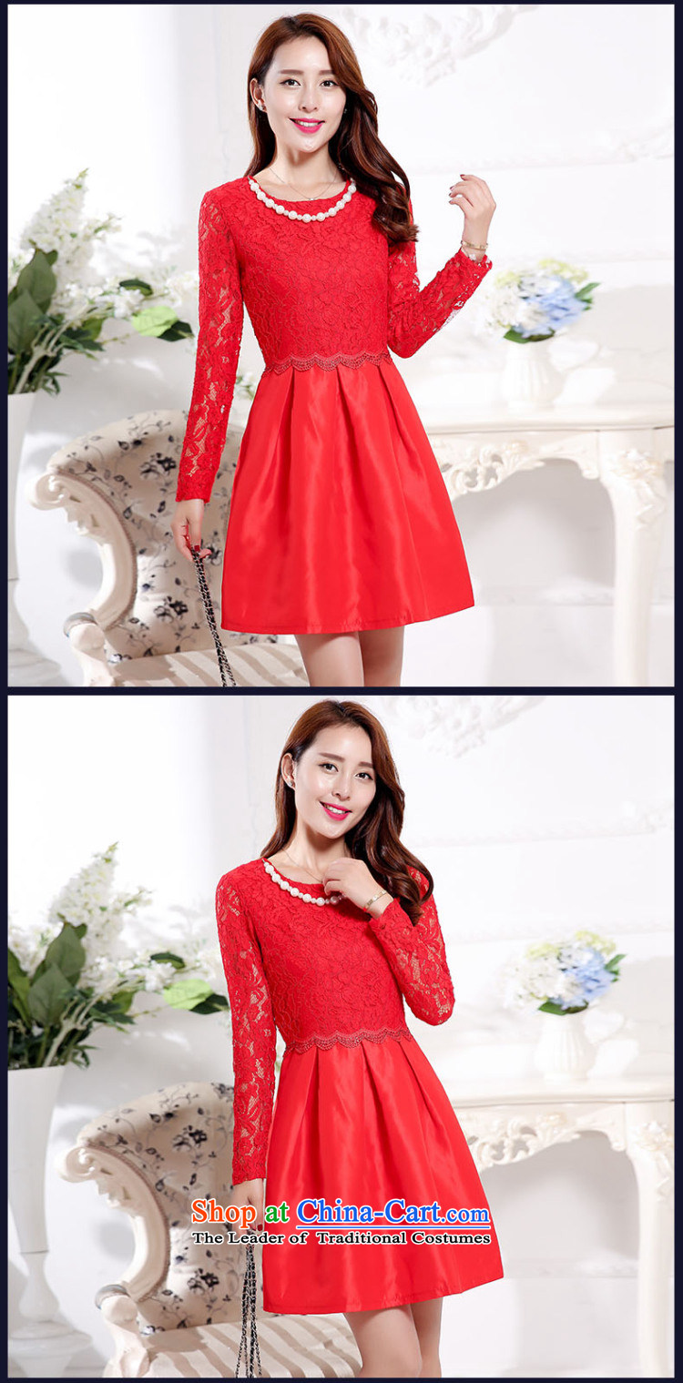 The United States is still clothing red dress with new long-sleeved autumn A bride services back drink skirt door onto Princess skirt Female dress Sau San Red XXXL picture, prices, brand platters! The elections are supplied in the national character of distribution, so action, buy now enjoy more preferential! As soon as possible.