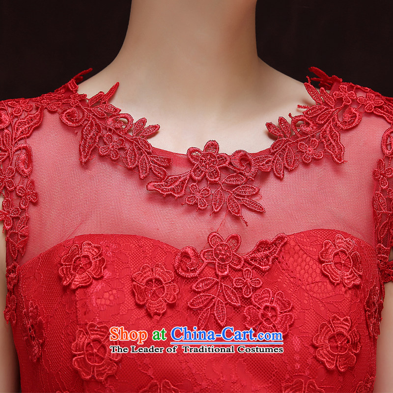 Rain-sang Yi marriages 2015 new short, Wedding Dress Circle sleeveless sexy and meat dresses bridesmaid small dress LF196 RED XL, rain is yi , , , shopping on the Internet