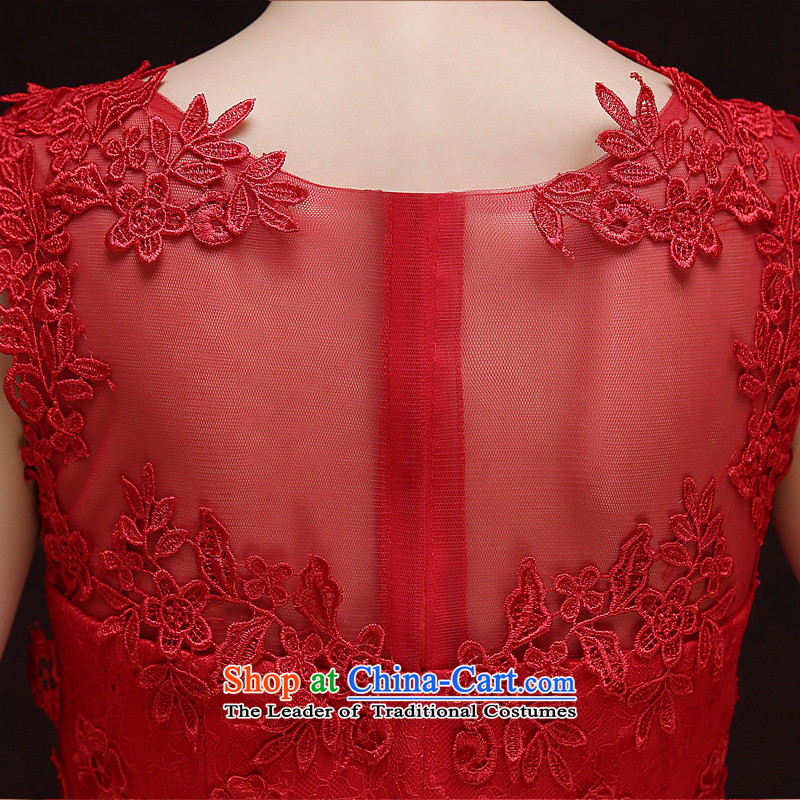 Rain-sang Yi marriages 2015 new short, Wedding Dress Circle sleeveless sexy and meat dresses bridesmaid small dress LF196 RED XL, rain is yi , , , shopping on the Internet
