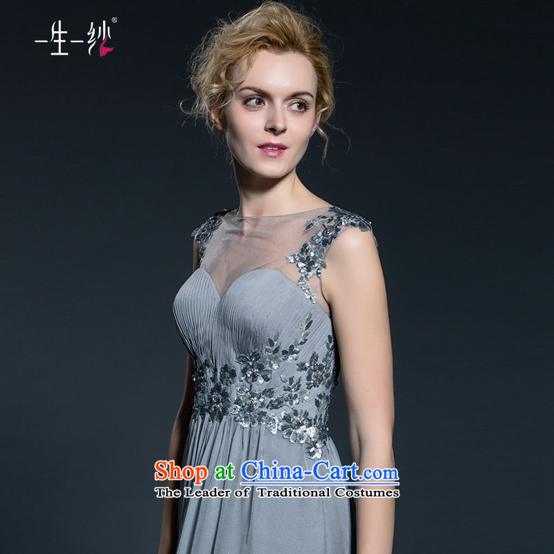 A lifetime of banquet evening dresses long large shoulders autumn 2015 new high-rise gray 155/82A 402401333 serving drink 30 day pre-sale, a Lifetime yarn , , , shopping on the Internet