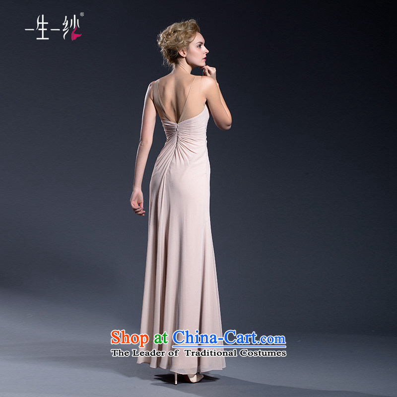 Shoulder evening dresses long betrothal moderator dress female will fall and stylish girl bows to 402401384 Sau San pink 155/80A 30 days pre-sale, a Lifetime yarn , , , shopping on the Internet