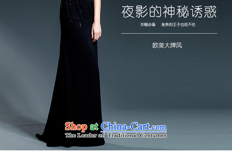 A lifetime of evening dresses long banquet style black woman fall reception of Sau San shoulders long gown 402501363 175/96A black thirtieth day pre-sale picture, prices, brand platters! The elections are supplied in the national character of distribution, so action, buy now enjoy more preferential! As soon as possible.