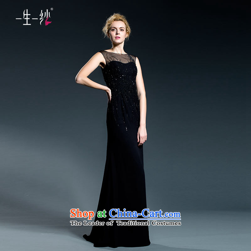 A lifetime of evening dresses long banquet style black woman fall reception of Sau San shoulders long gown 402501363 175/96A black thirtieth day pre-sale, a Lifetime yarn , , , shopping on the Internet