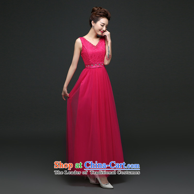 Naoji a bridesmaid services bridesmaid mission dress new bridesmaid skirt sister skirt evening dress Long Female 91101 125-135 in the red xl, yet a , , , shopping on the Internet