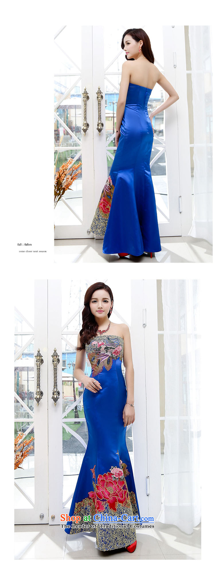 2015 new sexy evening dresses Sau San crowsfoot dress long Stylish retro long gown blue聽XL Photo, prices, brand platters! The elections are supplied in the national character of distribution, so action, buy now enjoy more preferential! As soon as possible.