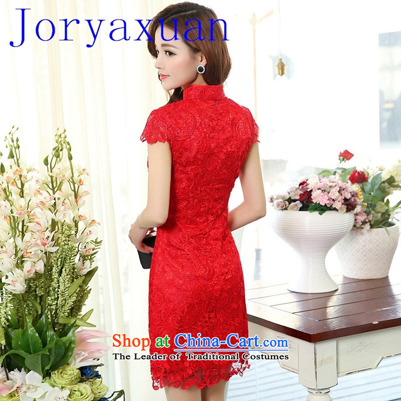 The new bride bows services red wedding dress retro style short of annual meetings of the improved evening dresses cheongsam picture color XXXL, love Yan (axbaby Bebe) , , , shopping on the Internet