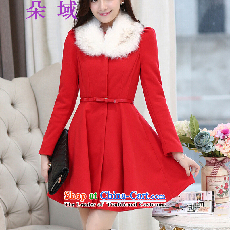 A new 2015 Domain bride replacing dress removable for sweet petals for Sau San large gross coats COAT 2002 Red? M flower domain , , , shopping on the Internet