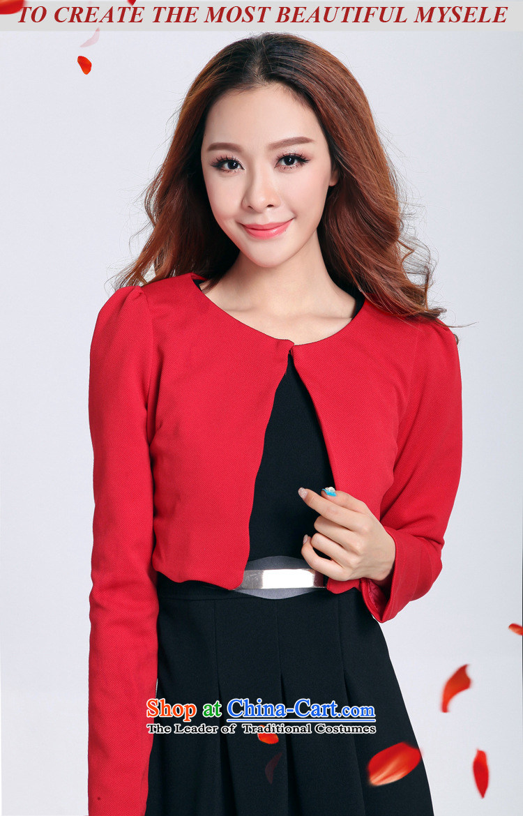 Load the autumn 2015 domain and the new Korean two kits of Sau San sweet long-sleeved dresses marriages bows services back door dress black jacket red skirts 8033 XL Photo, prices, brand platters! The elections are supplied in the national character of distribution, so action, buy now enjoy more preferential! As soon as possible.