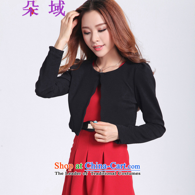 Load the autumn 2015 domain and the new Korean two kits of Sau San sweet long-sleeved dresses marriages bows services back door dress black jacket red skirts 8033 XL, flower domain , , , shopping on the Internet