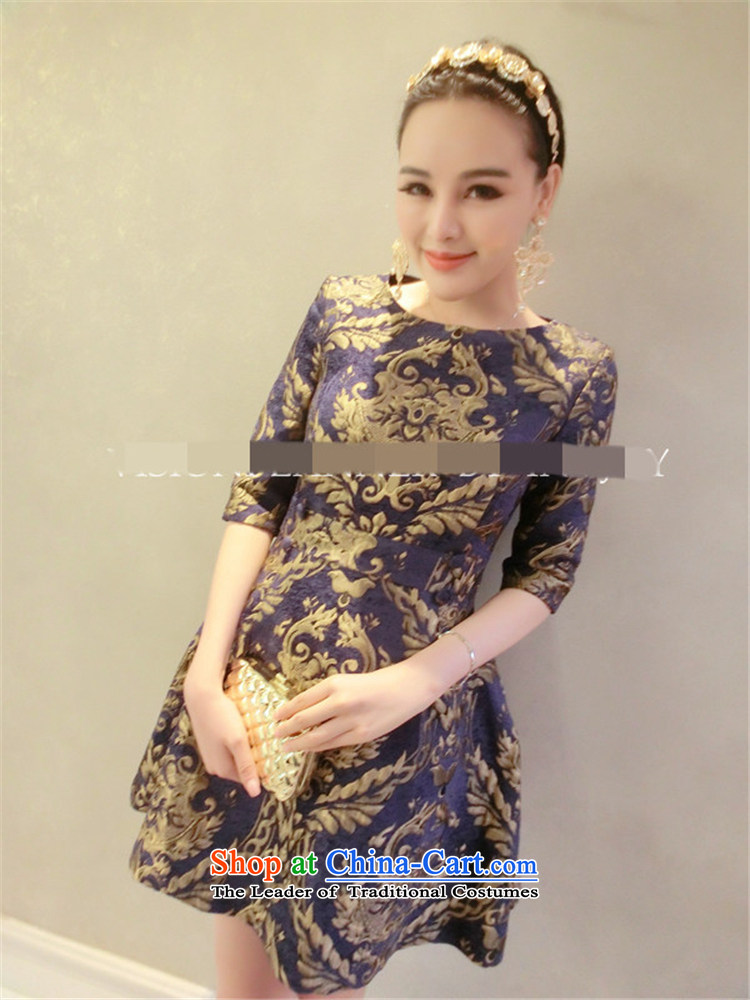 Hsbc Holdings Plc 2015 European site autumn Ming skirt the new gold embroidery in heavy industry, forming the Cuff Color Picture skirt dress M picture, prices, brand platters! The elections are supplied in the national character of distribution, so action, buy now enjoy more preferential! As soon as possible.
