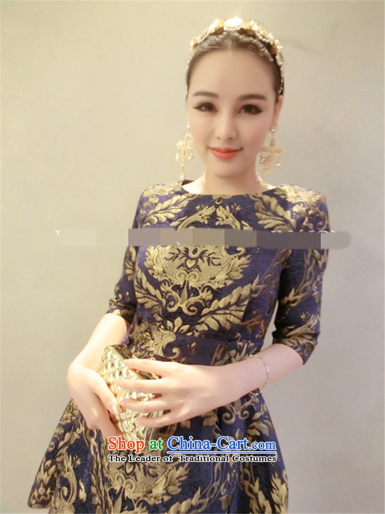 Hsbc Holdings Plc 2015 European site autumn Ming skirt the new gold embroidery in heavy industry, forming the Cuff Color Picture skirt dress M picture, prices, brand platters! The elections are supplied in the national character of distribution, so action, buy now enjoy more preferential! As soon as possible.