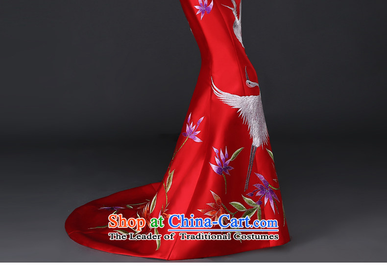 Jacob Chan bridal dresses bows dress moderator 2015 new autumn and winter wiping the chest small trailing Sau San video thin embroidery cheongsam dress red XXL picture, prices, brand platters! The elections are supplied in the national character of distribution, so action, buy now enjoy more preferential! As soon as possible.