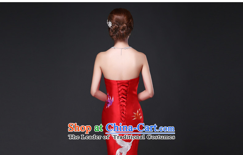 Jacob Chan bridal dresses bows dress moderator 2015 new autumn and winter wiping the chest small trailing Sau San video thin embroidery cheongsam dress red XXL picture, prices, brand platters! The elections are supplied in the national character of distribution, so action, buy now enjoy more preferential! As soon as possible.
