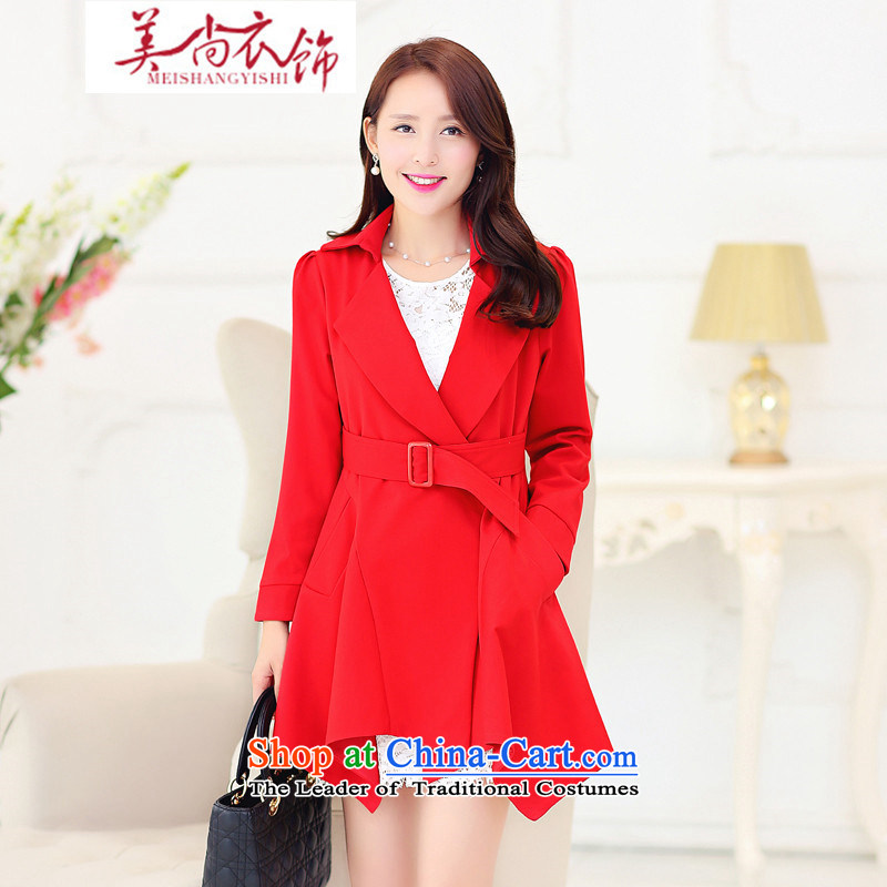 The United States is still large clothing women pregnant women with red doors bridal dresses fall for the new drink, Korean version of Wind Jacket RedXL