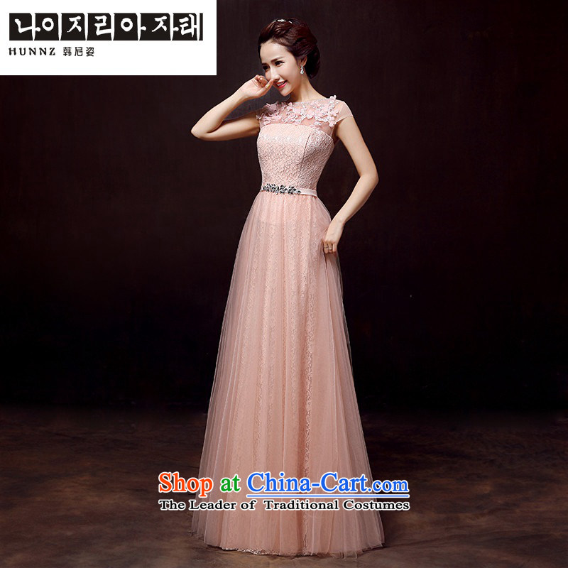 The spring and summer of 2015 New HANNIZI, minimalist short, Sau San pink field shoulder bride wedding dress bows services and won Amaral XL, Pink (hannizi) , , , shopping on the Internet
