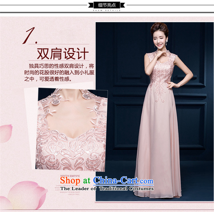 The spring and summer of 2015 New HANNIZI) Bride wedding dress and sexy a shoulder length field, banquet evening dresses Yuk-pink S picture, prices, brand platters! The elections are supplied in the national character of distribution, so action, buy now enjoy more preferential! As soon as possible.