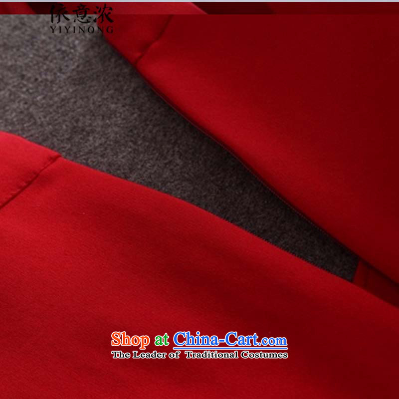 In accordance with the intention the autumn 2015 load thick Bow Tie long-sleeved Sau San package and crowsfoot skirt dresses dress Skirt holding more than 300 in accordance with the S, red (YIYINONG) , , , shopping on the Internet