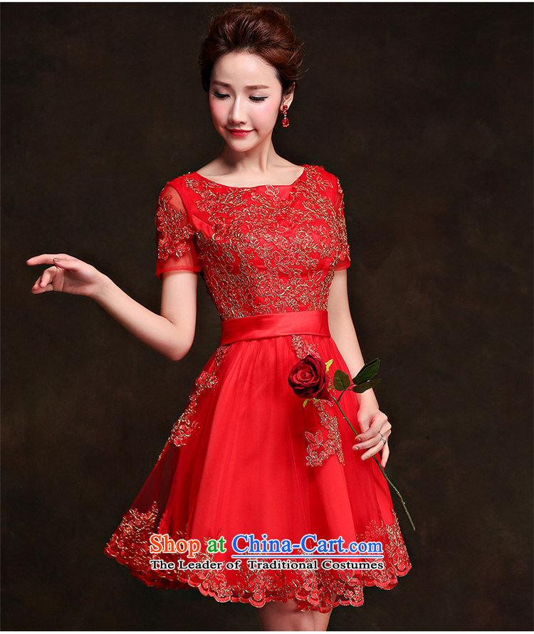 Hannizi       lace short) 2015 Service Bridal wedding dresses bows Korean word shoulder straps dress lace short, XXL picture, prices, brand platters! The elections are supplied in the national character of distribution, so action, buy now enjoy more preferential! As soon as possible.