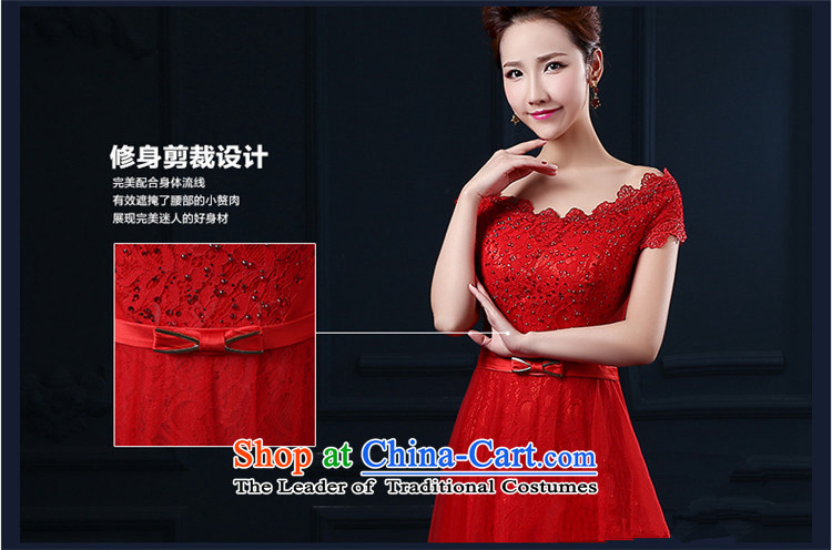 Hannizi       spring and summer new pure colors and stylish wedding dress a bride 2015 Field shoulder banquet evening dresses red long S picture, prices, brand platters! The elections are supplied in the national character of distribution, so action, buy now enjoy more preferential! As soon as possible.