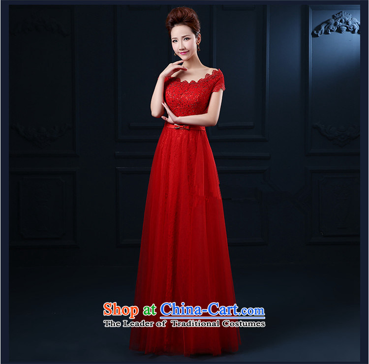 Hannizi       spring and summer new pure colors and stylish wedding dress a bride 2015 Field shoulder banquet evening dresses red long S picture, prices, brand platters! The elections are supplied in the national character of distribution, so action, buy now enjoy more preferential! As soon as possible.