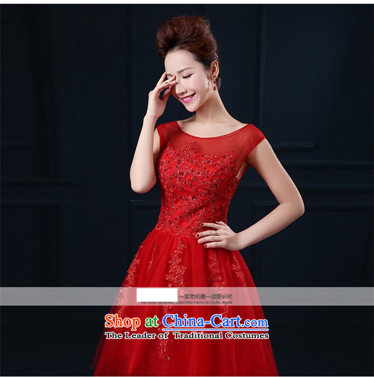 The spring and summer of 2015 New HANNIZI word, shoulder Korean style solid color red bridal dresses lace bridesmaid services red S picture, prices, brand platters! The elections are supplied in the national character of distribution, so action, buy now enjoy more preferential! As soon as possible.