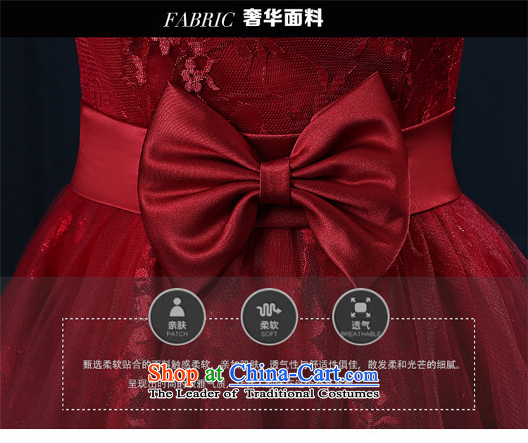 2015 Spring/Summer stylish HANNIZI new sweet anointed chest bride wedding dress banquet evening dresses wine red L picture, prices, brand platters! The elections are supplied in the national character of distribution, so action, buy now enjoy more preferential! As soon as possible.