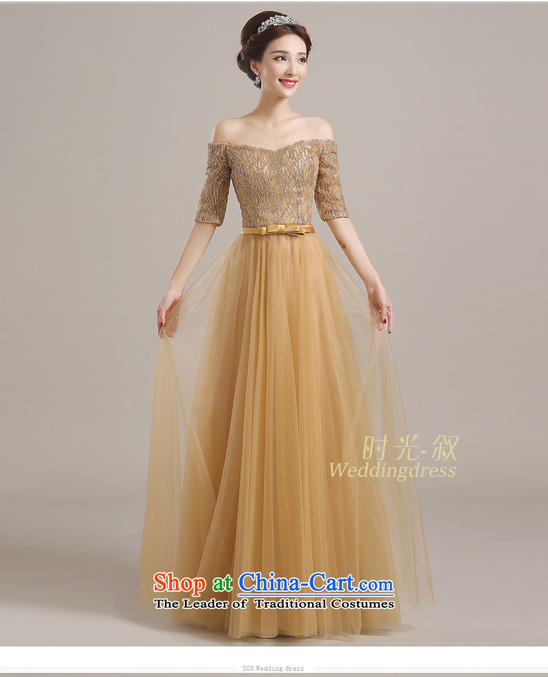 The Syrian brides service time bows autumn and winter 2015 new booking the wedding-dress, bridal dresses gold long skirt marriage banquet dinner dress gold M pictures, prices, brand platters! The elections are supplied in the national character of distribution, so action, buy now enjoy more preferential! As soon as possible.