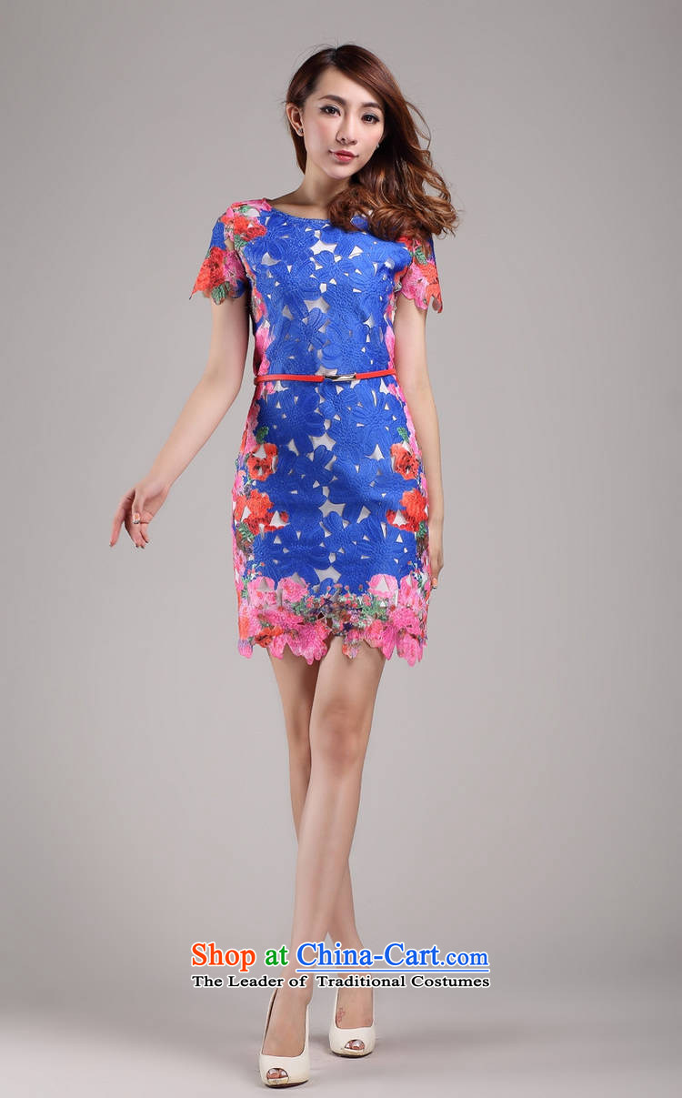 Web soft clothes Western women exclusive fashion dresses/new dress skirt embroidered dress blue XL Photo, prices, brand platters! The elections are supplied in the national character of distribution, so action, buy now enjoy more preferential! As soon as possible.