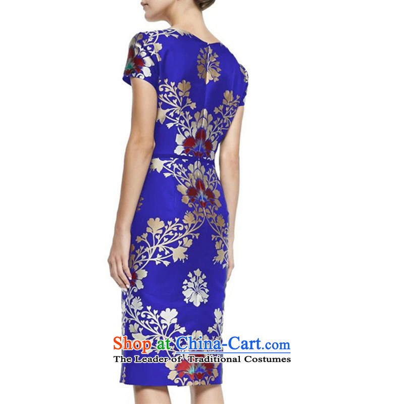 Web soft clothes spring 2015 new stamp elegance women aware of the high end of the atmospheric dresses small red M Cheuk-ya dress Xuan (joryaxuan) , , , shopping on the Internet