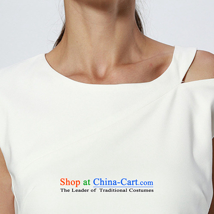 Web soft clothes white collar temperament graphics 2015 thin, back up the zipper sexy bare shoulders a solid color wild dresses small White XXL pictures, dresses price, brand platters! The elections are supplied in the national character of distribution, so action, buy now enjoy more preferential! As soon as possible.