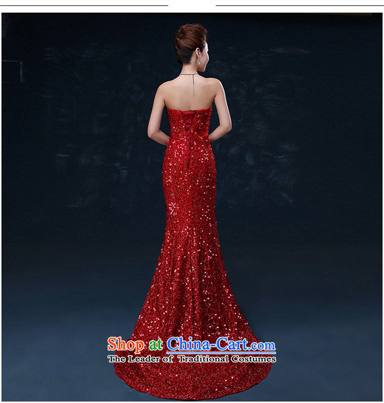 2015 Long HANNIZI sleeveless strap stylish wedding dress bride chest wiping the solid color to align the red dress L picture, prices, brand platters! The elections are supplied in the national character of distribution, so action, buy now enjoy more preferential! As soon as possible.