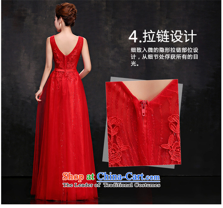       Korean 2015 Red HANNIZI V-Neck bride wedding dress long banquet dinner dress uniform red XXL toasting champagne picture, prices, brand platters! The elections are supplied in the national character of distribution, so action, buy now enjoy more preferential! As soon as possible.