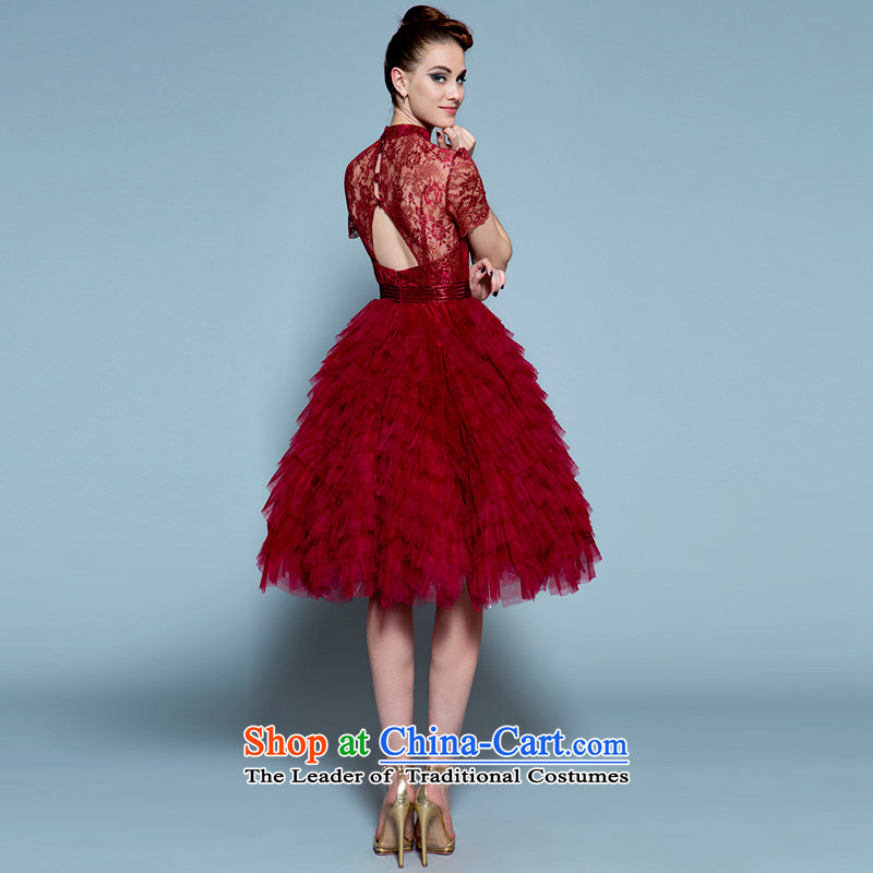 A lifetime of 2015 New short, Wedding Dress Top Loin red pregnant women small Korean dresses brides fall) bows services 20220677 wine red tie) 175/96A Edition 30-day on the pre-sale of a lifetime yarn , , , shopping on the Internet