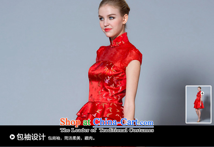 A lifetime of 2015 the new bride short high-lumbar bows to Chinese collar Korean pregnant women married cheongsam dress 40221054 170/92A red 30 days pre-sale picture, prices, brand platters! The elections are supplied in the national character of distribution, so action, buy now enjoy more preferential! As soon as possible.