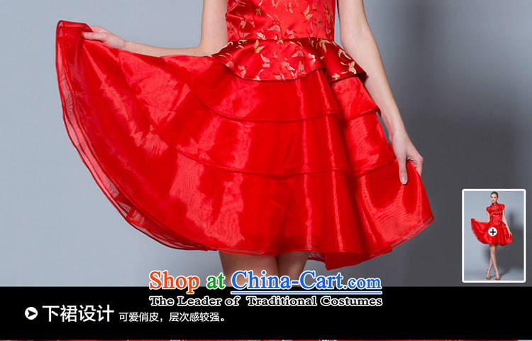 A lifetime of 2015 the new bride short high-lumbar bows to Chinese collar Korean pregnant women married cheongsam dress 40221054 170/92A red 30 days pre-sale picture, prices, brand platters! The elections are supplied in the national character of distribution, so action, buy now enjoy more preferential! As soon as possible.