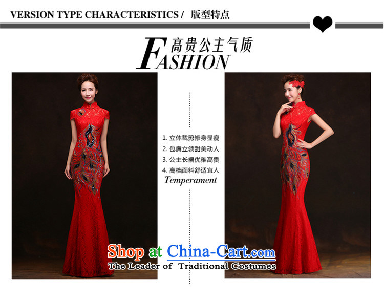 The spring and summer of 2015 New HANNIZI) Bride wedding dress retro floral long banquet dinner dress red XL Photo, prices, brand platters! The elections are supplied in the national character of distribution, so action, buy now enjoy more preferential! As soon as possible.