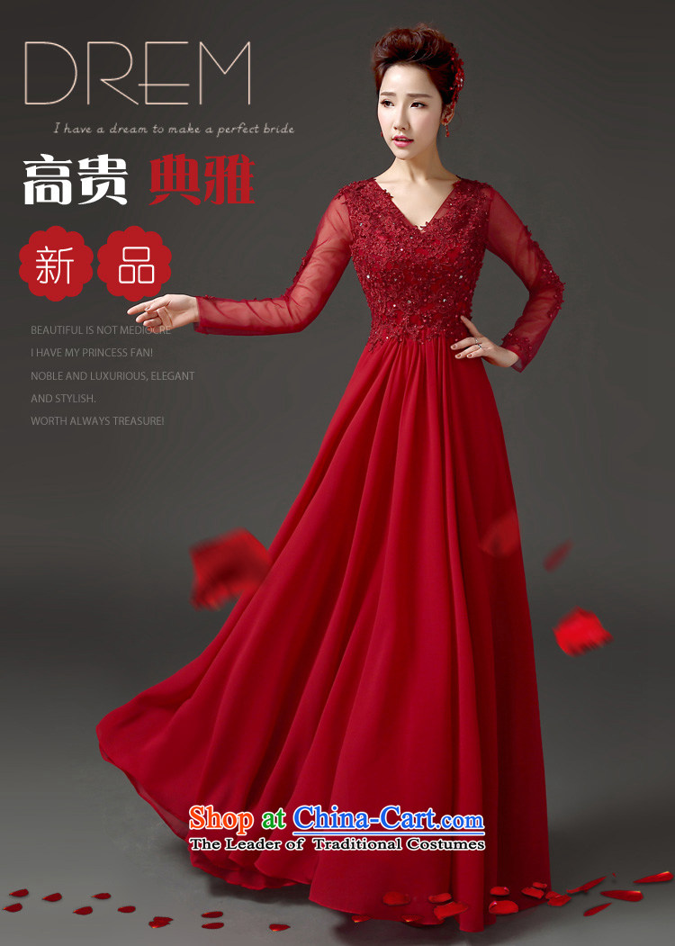 Lan-yi marriages bows frockcoat Korean Version to align the thin long-sleeved evening dresses banquet hosted dress autumn new products to contact customer service fee as the supplement picture, prices, brand platters! The elections are supplied in the national character of distribution, so action, buy now enjoy more preferential! As soon as possible.
