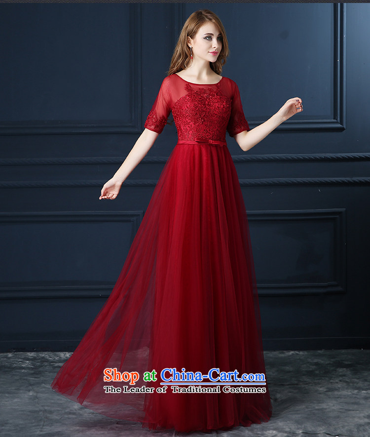 Ferrara autumn evening dresses bride slotted shoulder marriage bows services banquet party dresses Sau San moderator dresses wine red S picture, prices, brand platters! The elections are supplied in the national character of distribution, so action, buy now enjoy more preferential! As soon as possible.