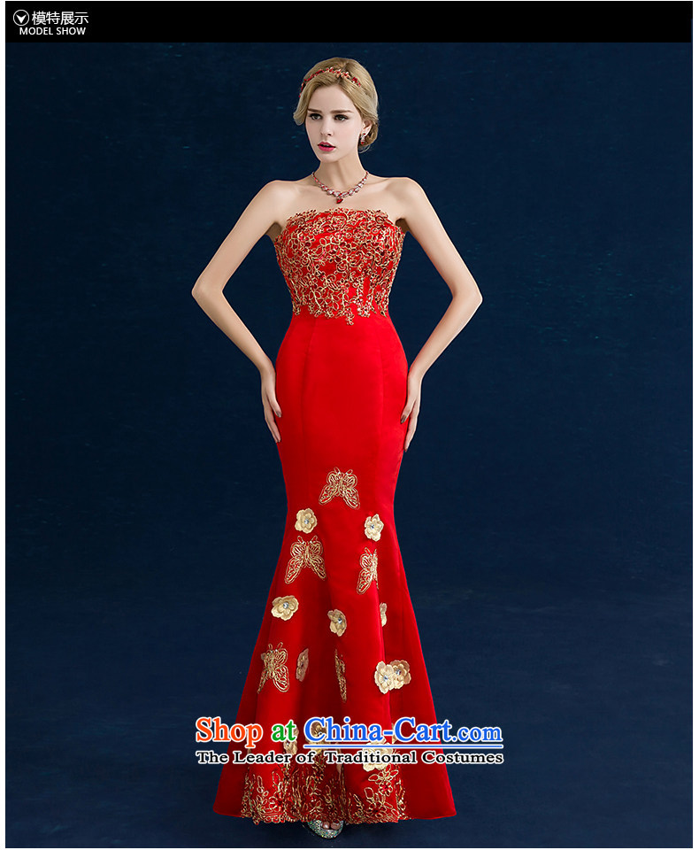 Jiang bride bows to seal a crowsfoot 2015 winter new wedding dresses wedding dress wiping the chest red long qipao autumn female red S picture, prices, brand platters! The elections are supplied in the national character of distribution, so action, buy now enjoy more preferential! As soon as possible.
