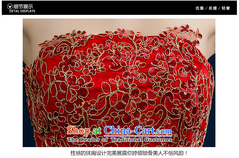 Jiang bride bows to seal a crowsfoot 2015 winter new wedding dresses wedding dress wiping the chest red long qipao autumn female red S picture, prices, brand platters! The elections are supplied in the national character of distribution, so action, buy now enjoy more preferential! As soon as possible.