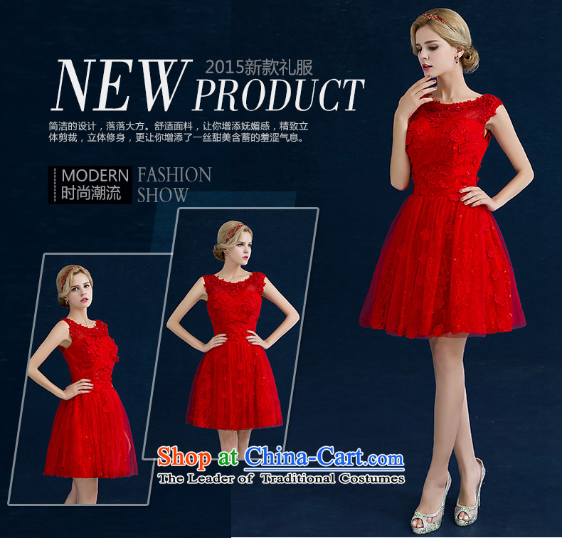 Seal the bride bows service Jiang, 2015 autumn and winter new stylish wedding dress red shoulders lace banquet evening dresses female red tailored picture, prices, brand platters! The elections are supplied in the national character of distribution, so action, buy now enjoy more preferential! As soon as possible.
