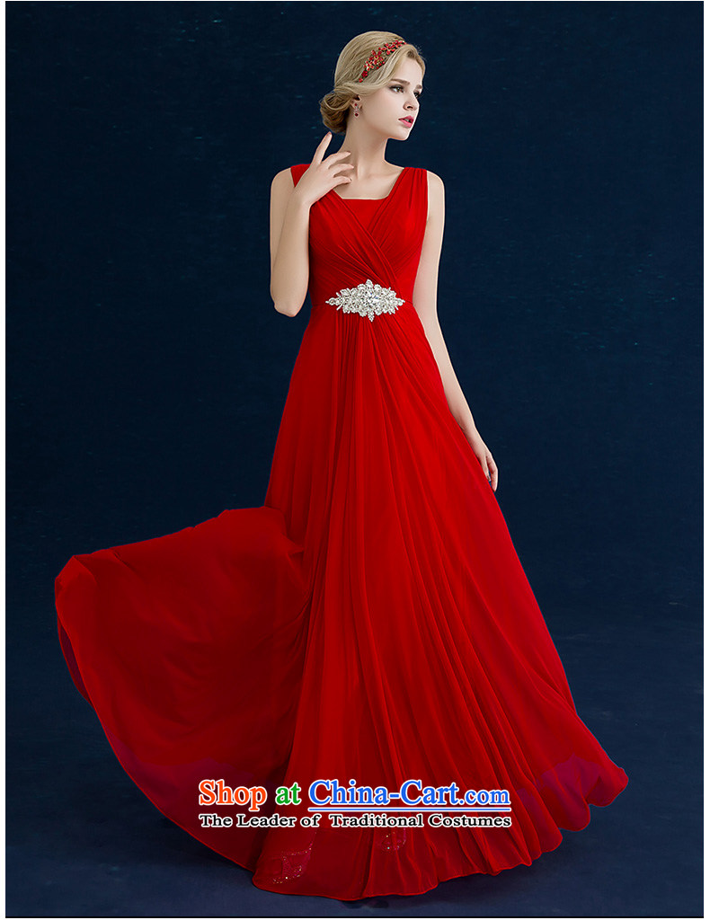 Seal the bride bows Chief Jiang, 2015 autumn and winter new wedding dress red stylish shoulders video thin red Female dress banquet tailored picture, prices, brand platters! The elections are supplied in the national character of distribution, so action, buy now enjoy more preferential! As soon as possible.