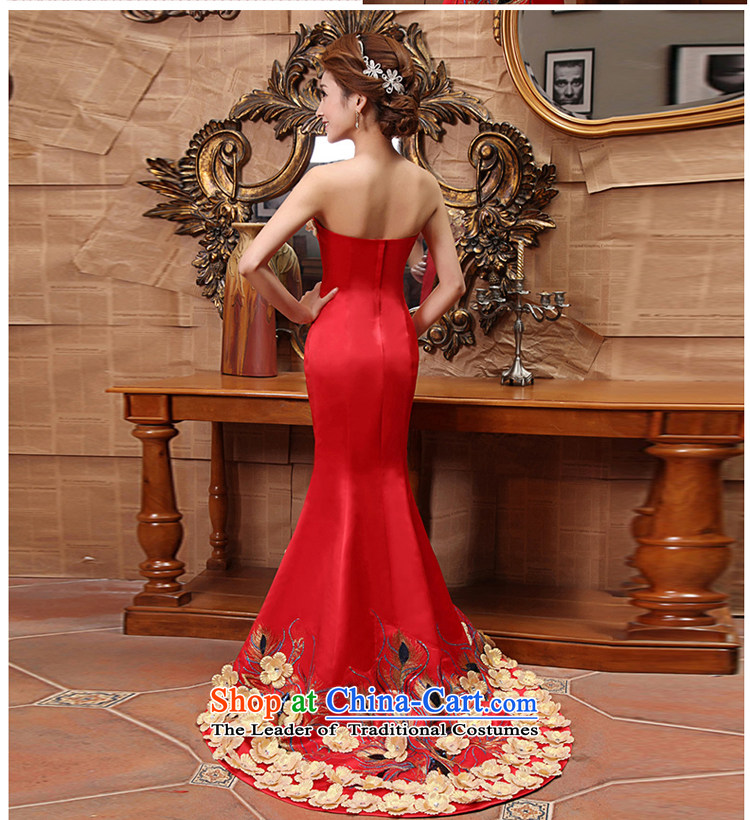 Seal the bride dress dress Jiang 2015 autumn and winter Korean anointed chest bows to red tail light dress Sau San video thin crowsfoot wedding dress girl to align the zip M picture, prices, brand platters! The elections are supplied in the national character of distribution, so action, buy now enjoy more preferential! As soon as possible.