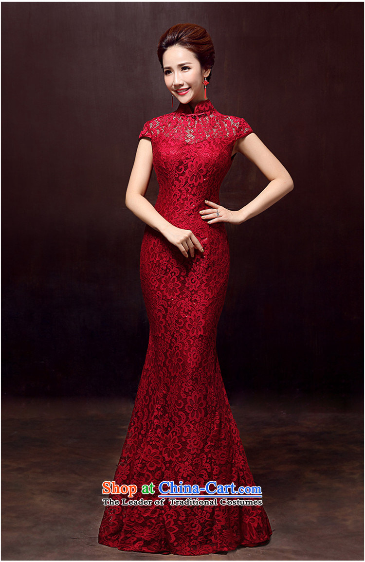 Toasting champagne served brides HANNIZI 2015 wedding dress wine red retro in style short bridesmaid service, wine red long S picture, prices, brand platters! The elections are supplied in the national character of distribution, so action, buy now enjoy more preferential! As soon as possible.