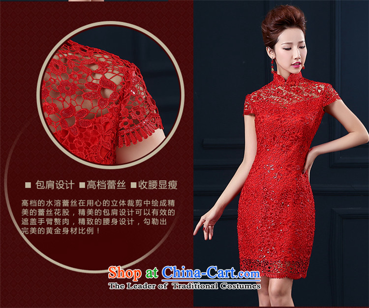        Toasting champagne HANNIZI Services 2015 Red new spring and summer short of pure color bride wedding dress evening dress RED M picture, prices, brand platters! The elections are supplied in the national character of distribution, so action, buy now enjoy more preferential! As soon as possible.